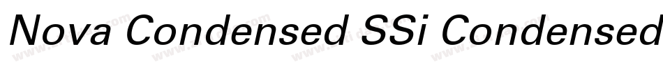 Nova Condensed SSi Condensed Italic字体转换